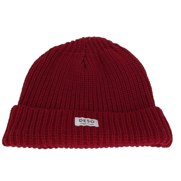 DESO Hat Mariner Beanie Cherry 100% Wool Knit NWT - Picture 10 of 15